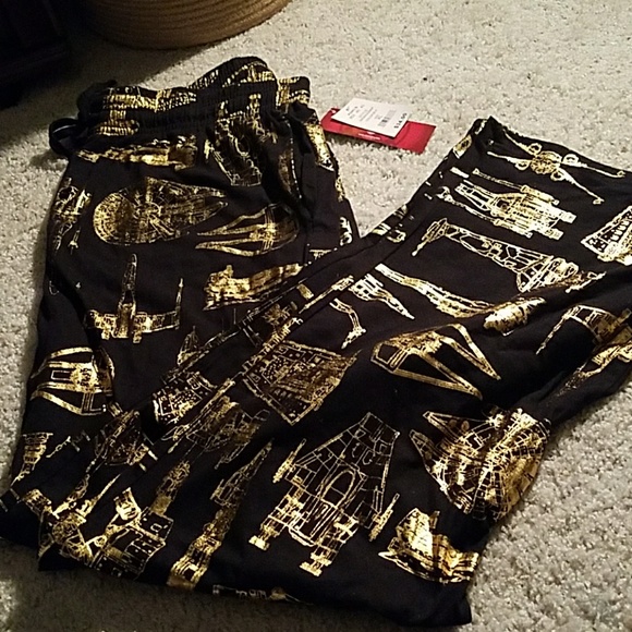 Star Wars Other - Star wars pj pants xl gold and black
